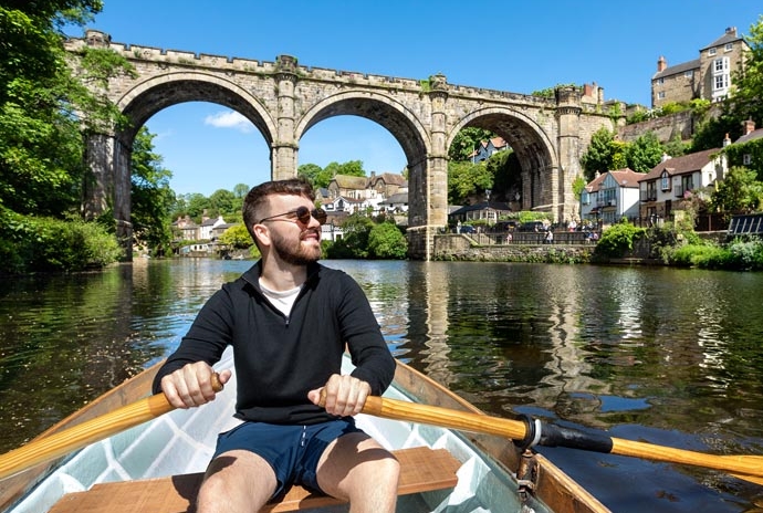 Rowing on the river at Knaresborough by Charlotte Gale Photography